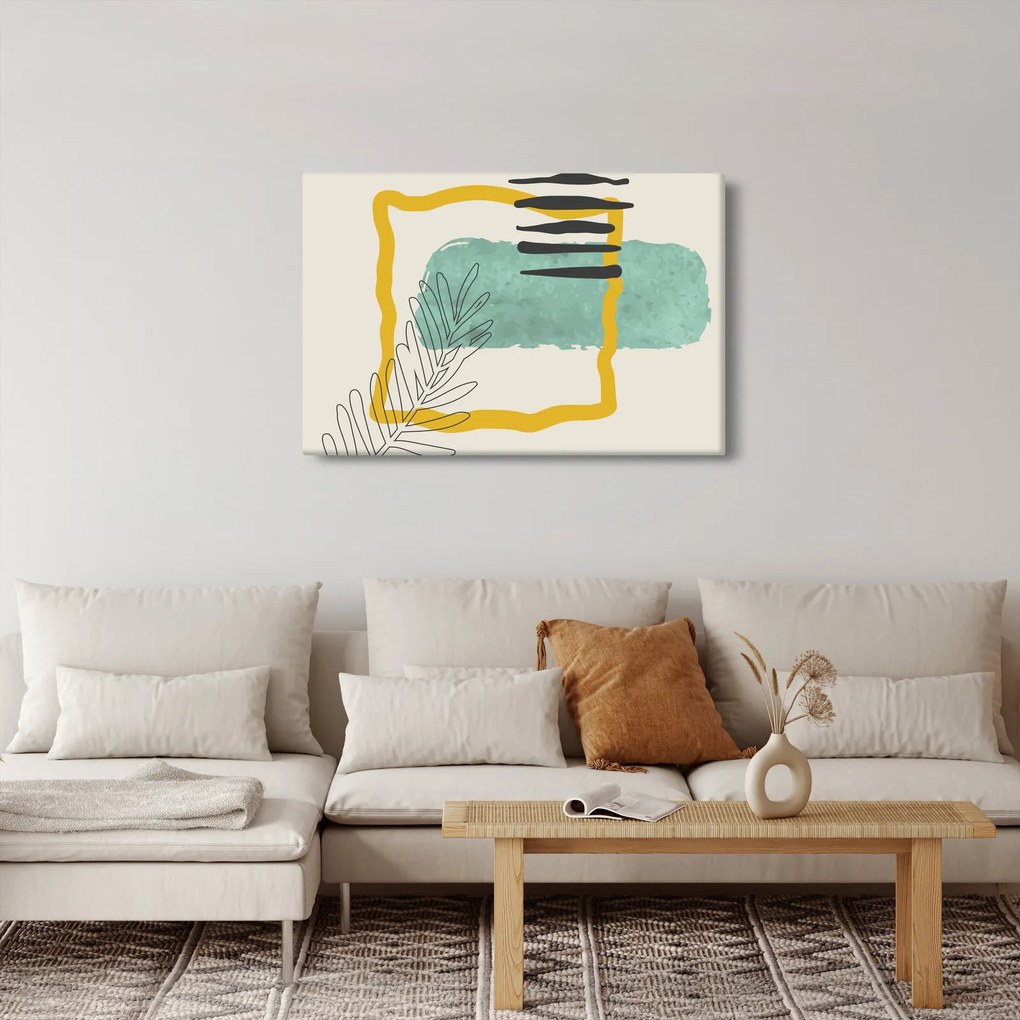 Obraz - Abstraktné listy N⁰2 (90x60 cm)