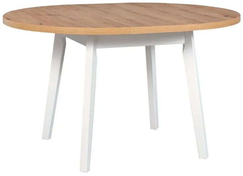 Jedálenský stôl Octavia 3 L (dub grandson + biela) (pre 4 osoby). Vlastná spoľahlivá doprava až k Vám domov. 1040816