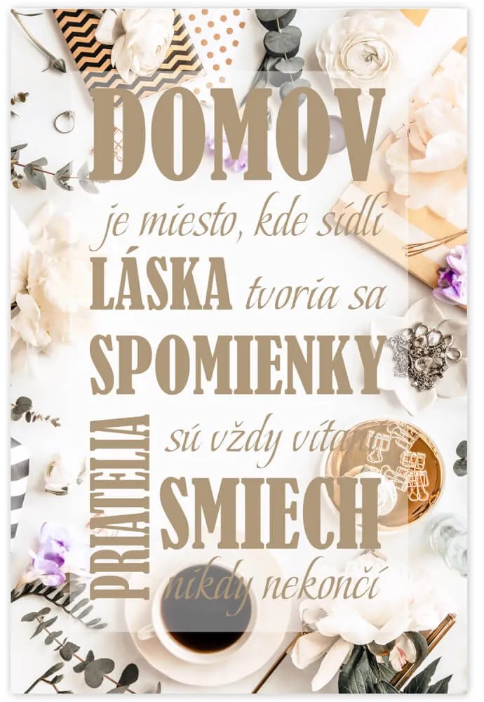 Obraz s rámom o rodine - Domov