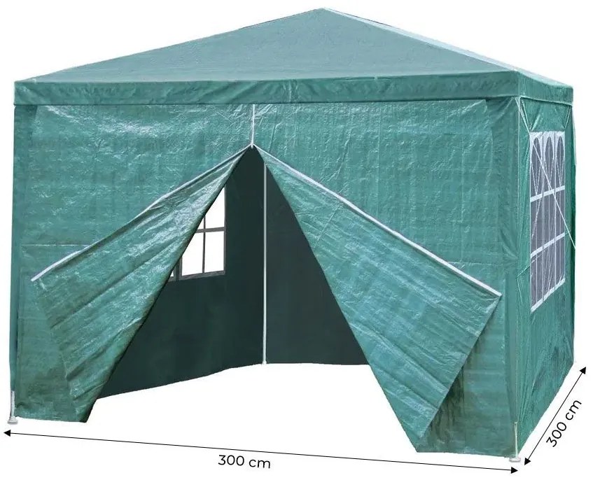 Záhradný stan / Pavilón 3 x 3 m sivá