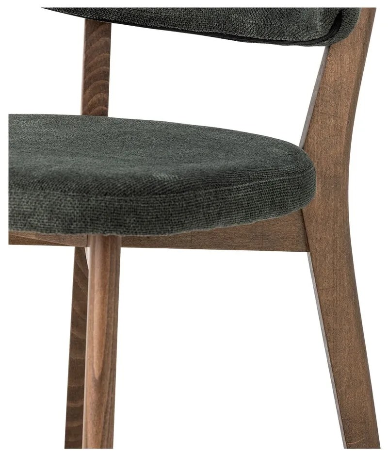 Tmavozelená/hnedá jedálenská stolička Cally – Bloomingville