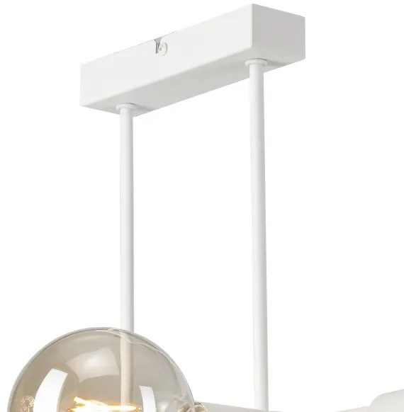 Luster na tyči ASTRID 4xE27/60W/230V biela