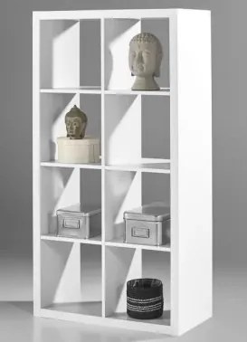 Regál Stylus 4x2, biely%