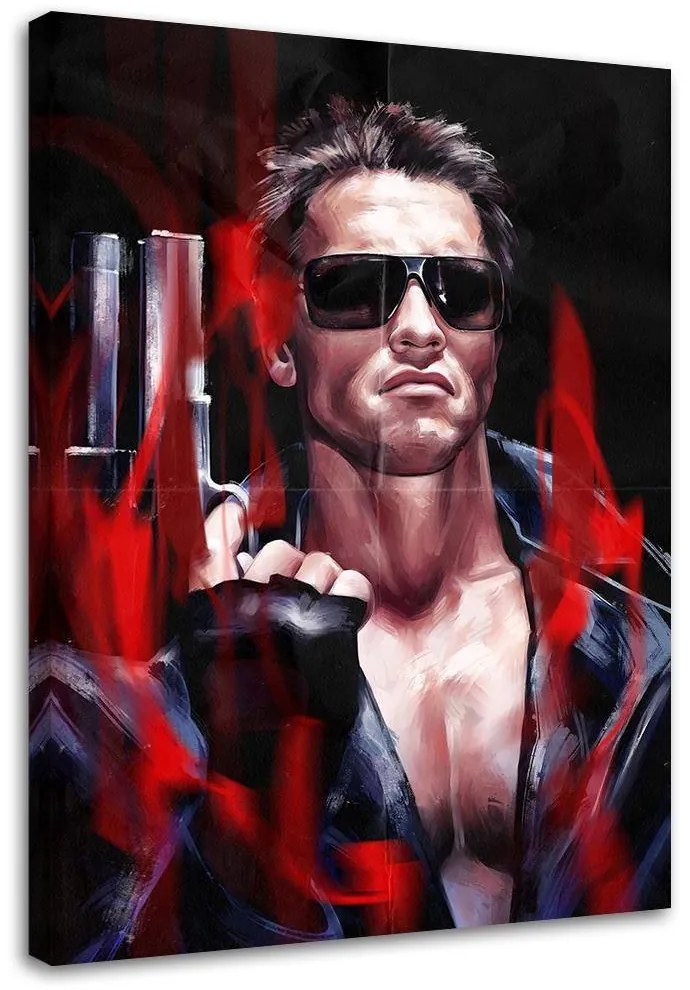 Gario Obraz na plátne Terminátor, Arnold Schwarzenegger portrét - Dmitry Belov Rozmery: 40 x 60 cm