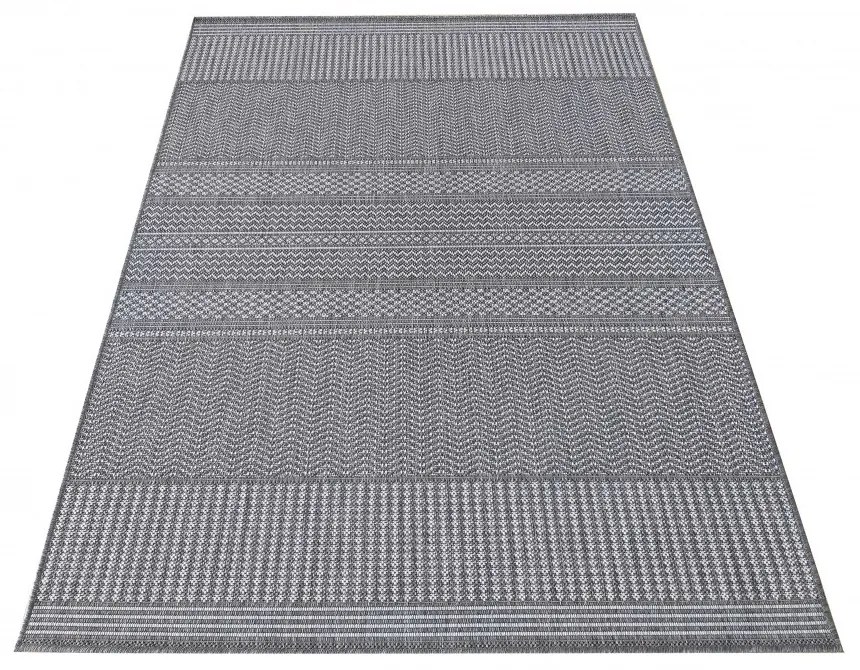 Univerzálny koberec s jemným vzorom v sivej farbe Šírka: 80 cm | Dĺžka: 150 cm