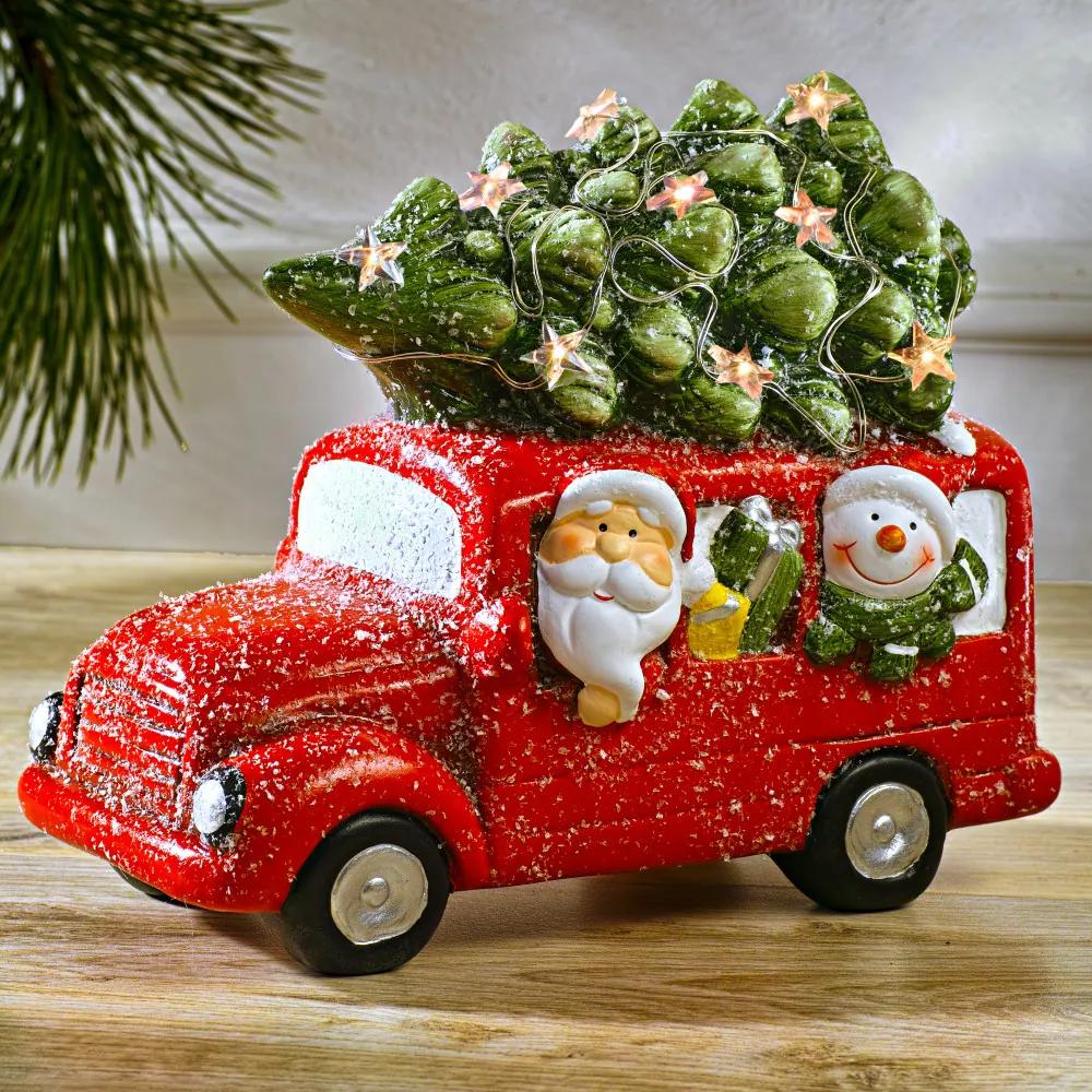 Magnet 3Pagen Osvetlené vianočné autíčko
