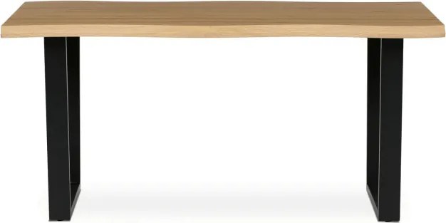 Jedálenský stôl 160x90 cm HT-F4216 OAK divoký dub / čierny