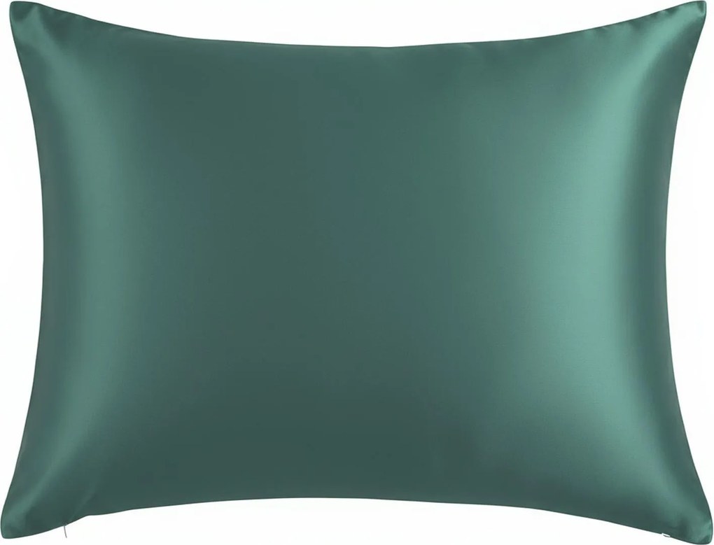 Hodvábna obliečka na vankúš šalviová Rozmer: 50x70 cm
