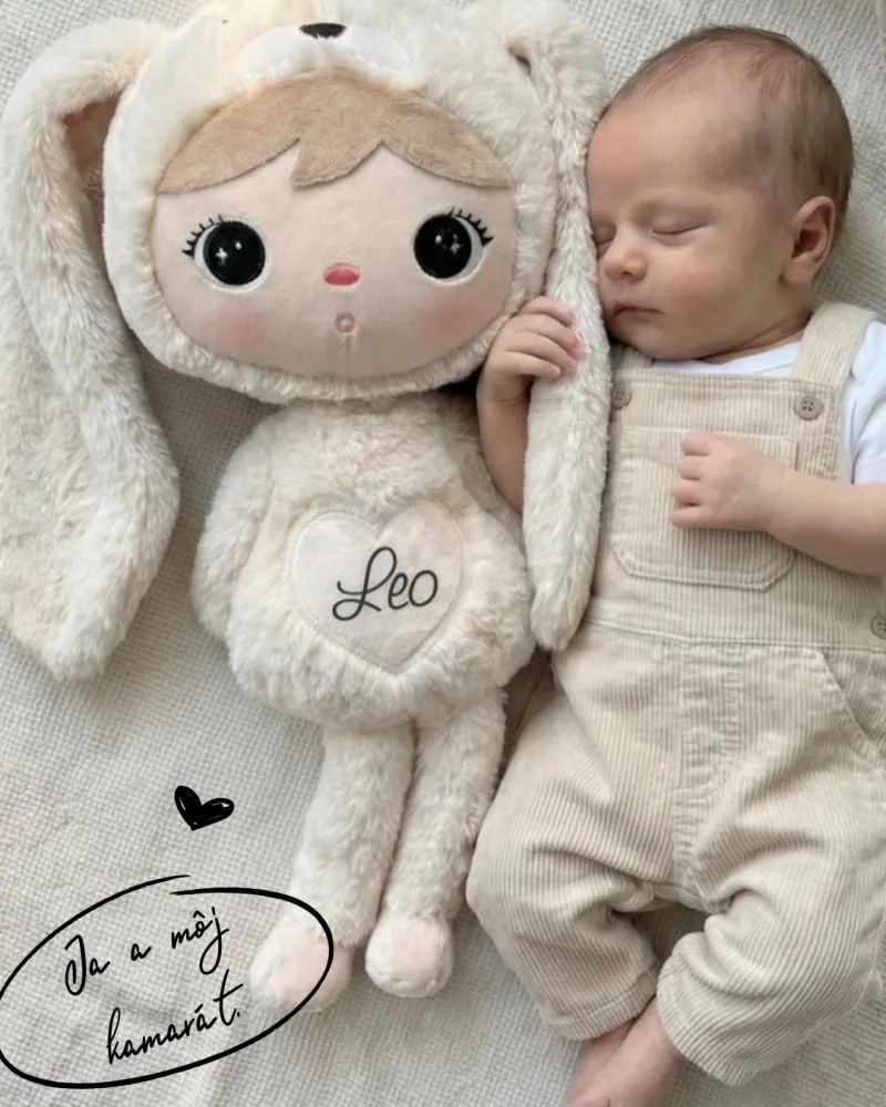 Mojkáčik - Bábika zajačik béžová 50 cm