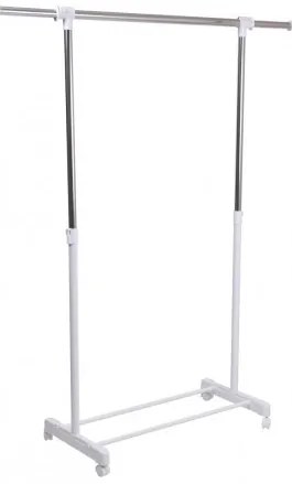Vešiakový stojan na kolieskach OTTO biely