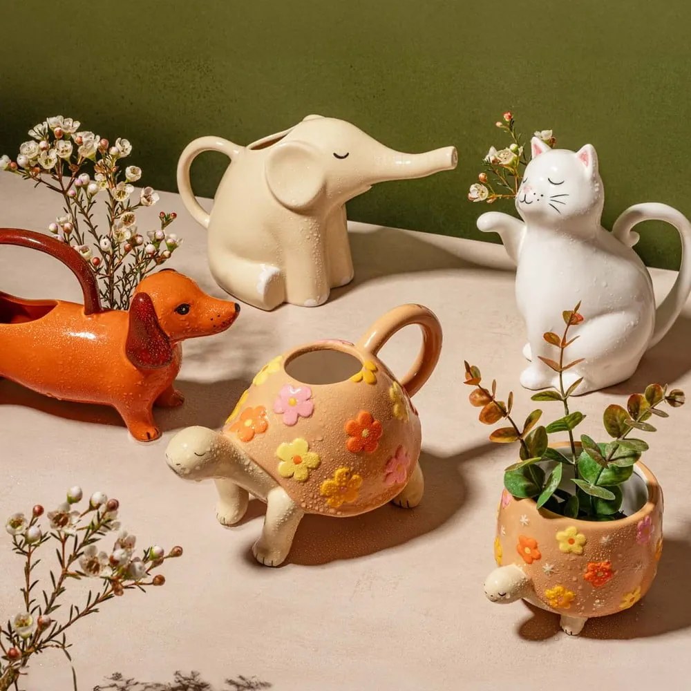 Porcelánová kanvička na zalievanie Cat – Sass &amp; Belle