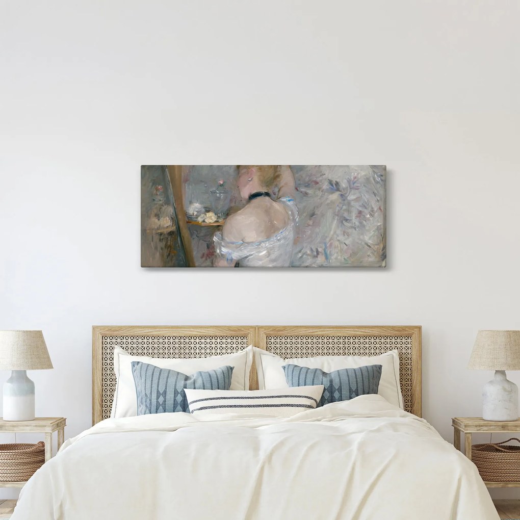 Obraz - Berthe Morisot, Woman at Her Toilette, reprodukcia (120x50 cm)