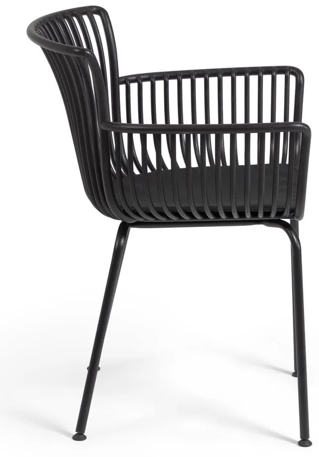 Čierna záhradná stolička Kave Home Surpika