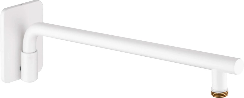 Deante Cascada, podomietkové otočné sprchové rameno 400 mm, biela, NAC_A40K
