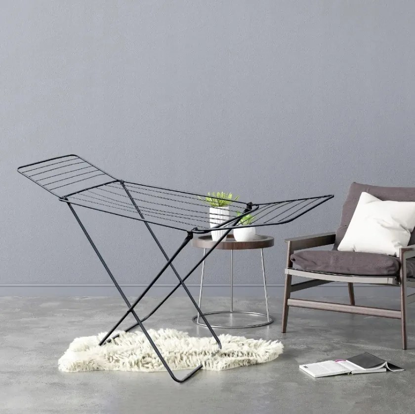 Erga Model TOP Black, sušiak na bielizeň 166x46x88 cm, čierna, ERG-SEP-10SUSSTOBLA16