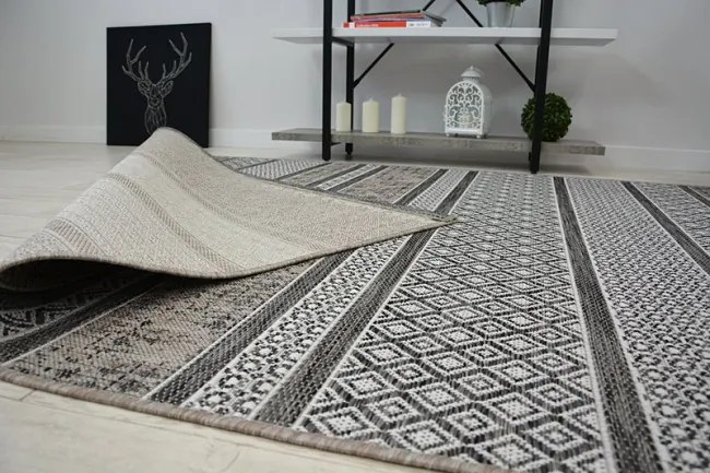 Koberec SIZAL LOFT 21118 BOHO slonia kosť / strieborný / sivý