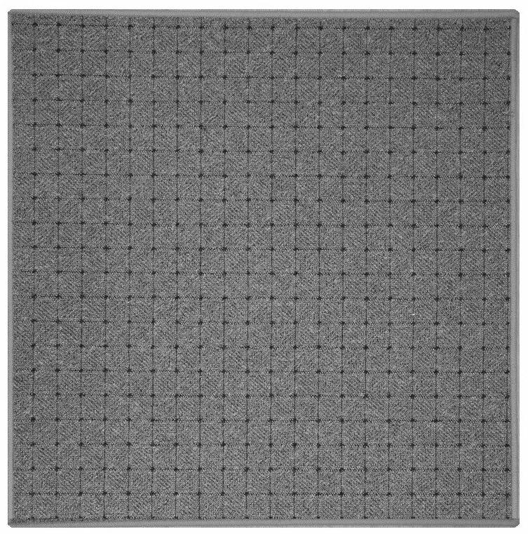 Vopi koberce Kusový koberec Udinese sivý štvorec - 80x80 cm