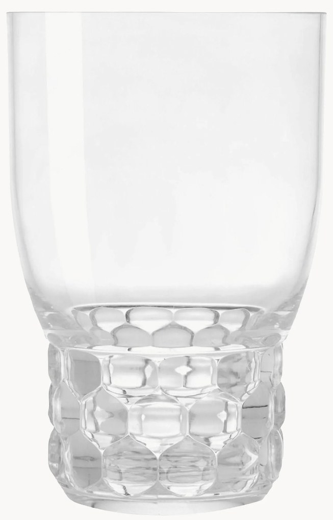 Poháre so štruktúrovaným vzorom Jellies, 4 ks