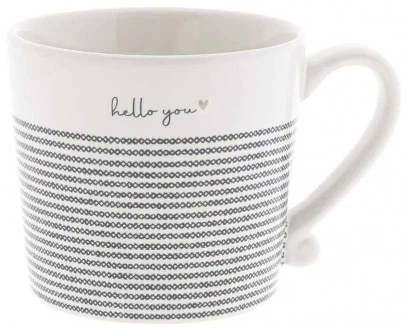 Mug White/Stripes Hello You