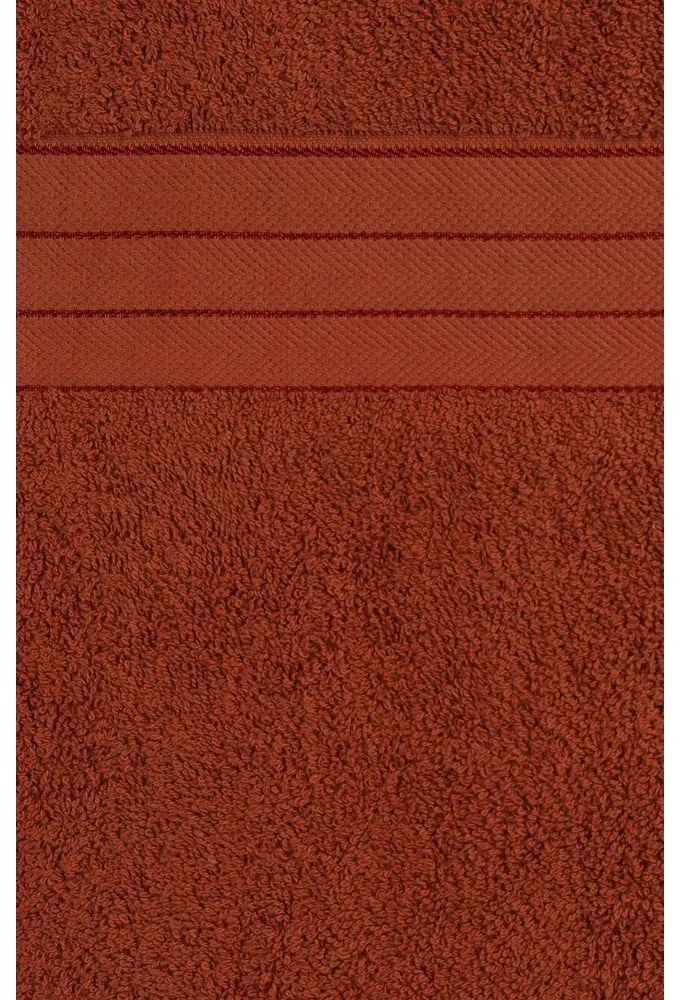 Froté bavlnené uteráky v tehlovej farbe v súprave 4 ks 50x100 cm – Good Morning