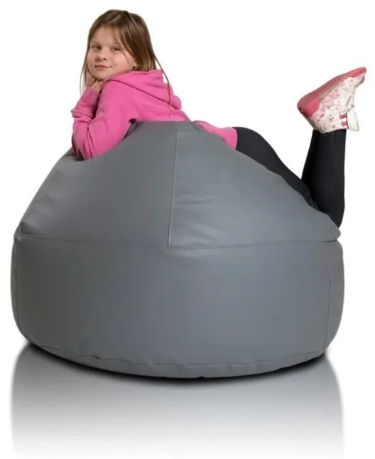 Sedací vak malá guľa sivá EMI
