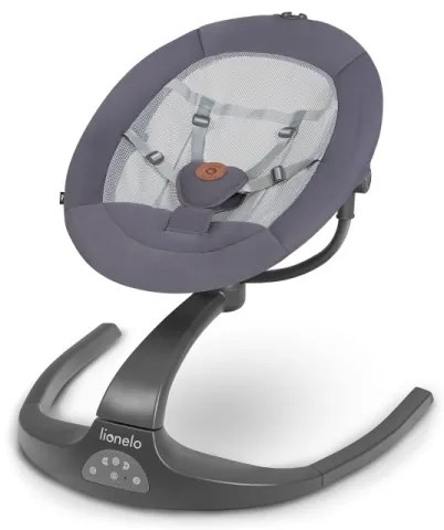 Lionelo - Detská hojdačka s melódiou RINA 4xAA Grey Concrete + diaľkové ovládanie