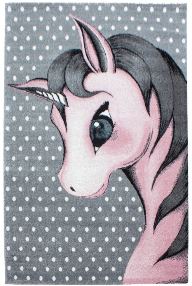 Ayyildiz, Kusový koberec Kids 590 pink, 120x170, ružová, detská izba