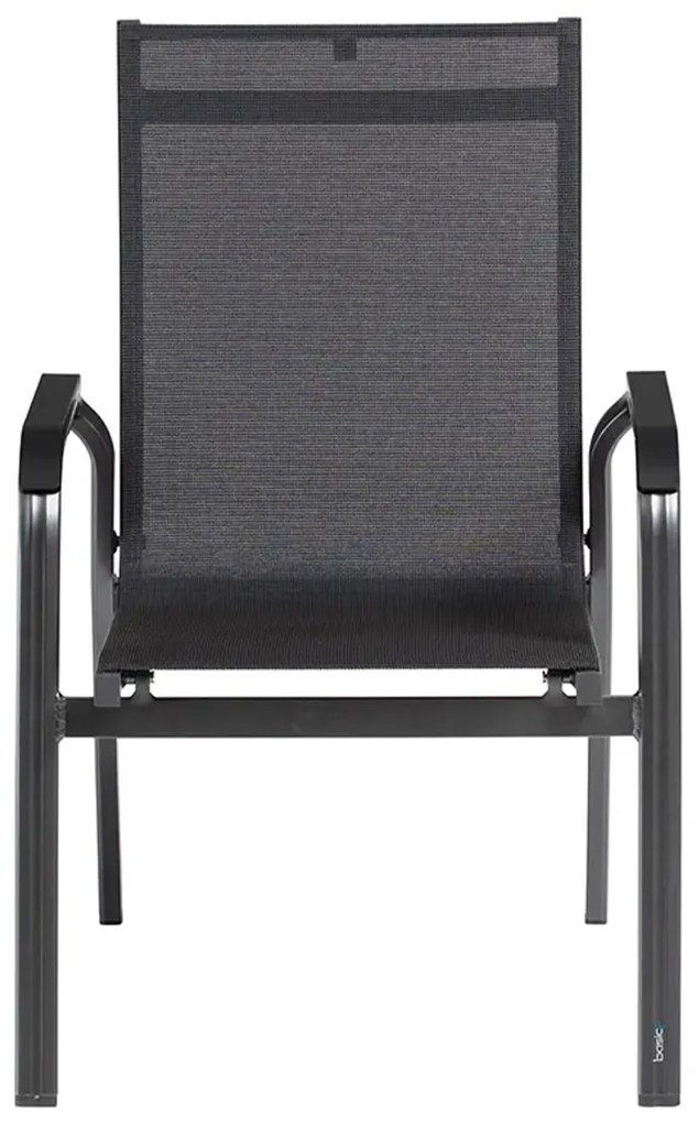 Basic+ Premium záhradná jedálenská stolička antracitová