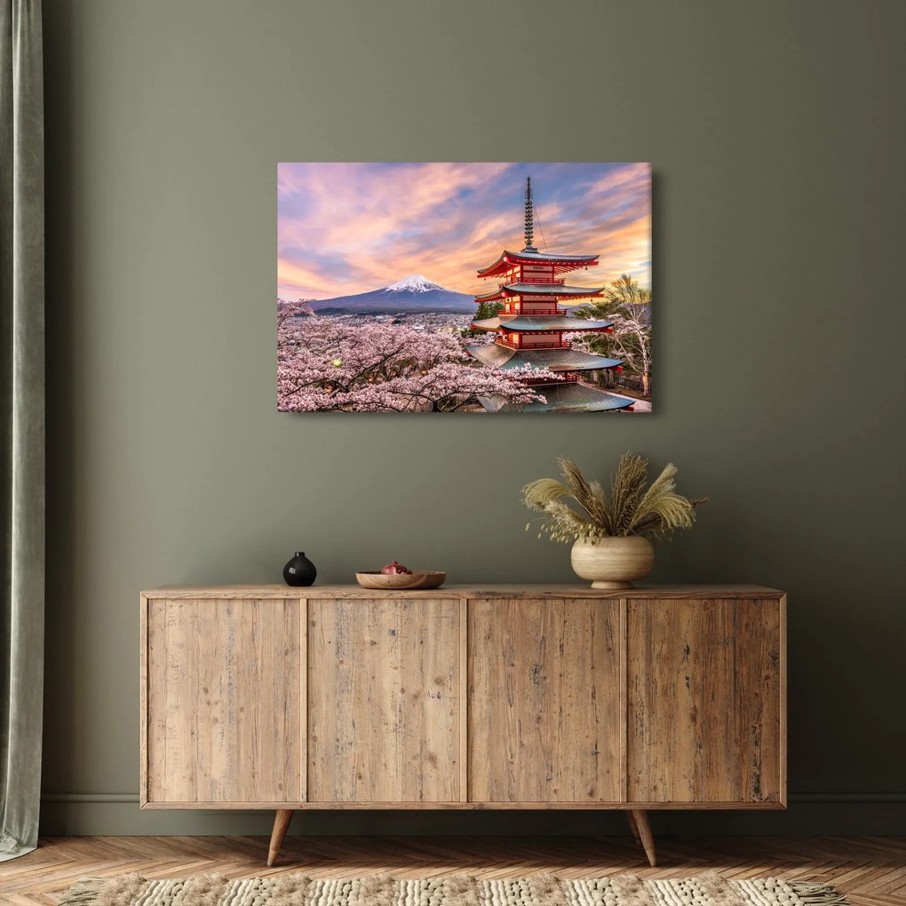 Obraz - Fudži, Japonsko (90x60 cm)