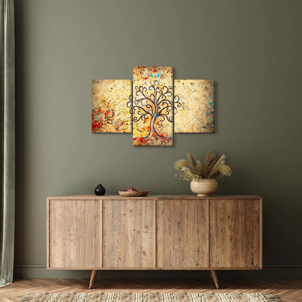 Obraz - Mozaikový strom života (90x60 cm)