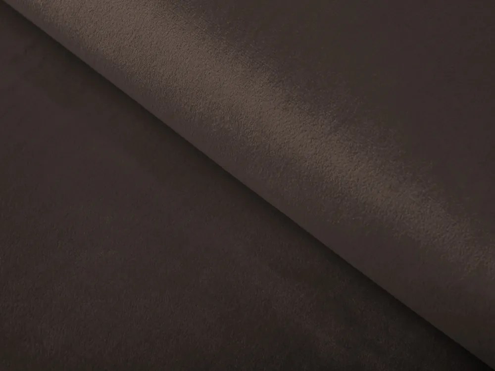 Biante Zamatový prehoz na posteľ Velvet Prémium SVP-016 Tmavo hnedý 260x280 cm