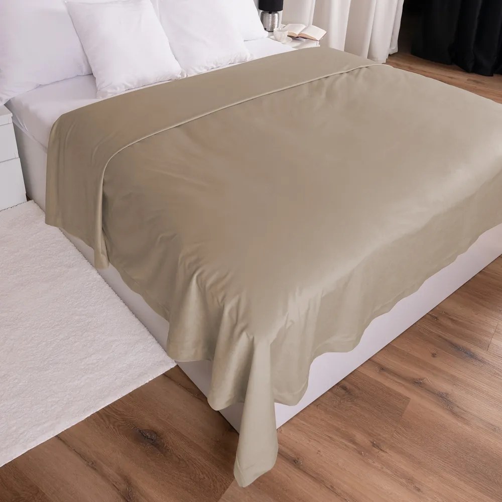 Biante Zamatový prehoz na posteľ Velvet Prémium SVP-042 Béžovohnedý Na mieru