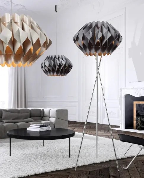 Kovová lampa Ruben sivé