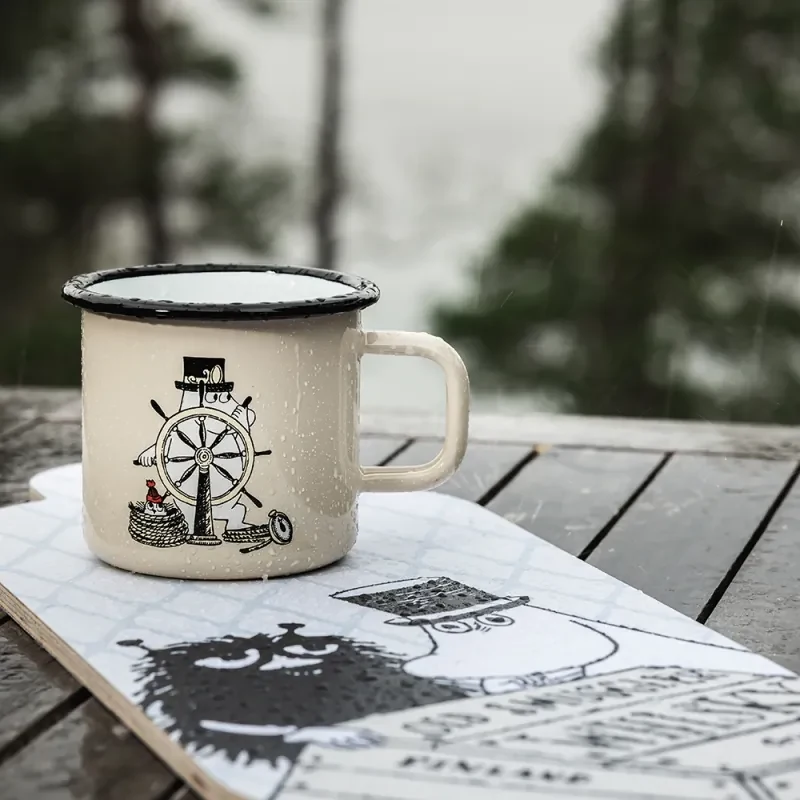 Hrnček Moomin The Adventurer 0,37l, smalt / béžový