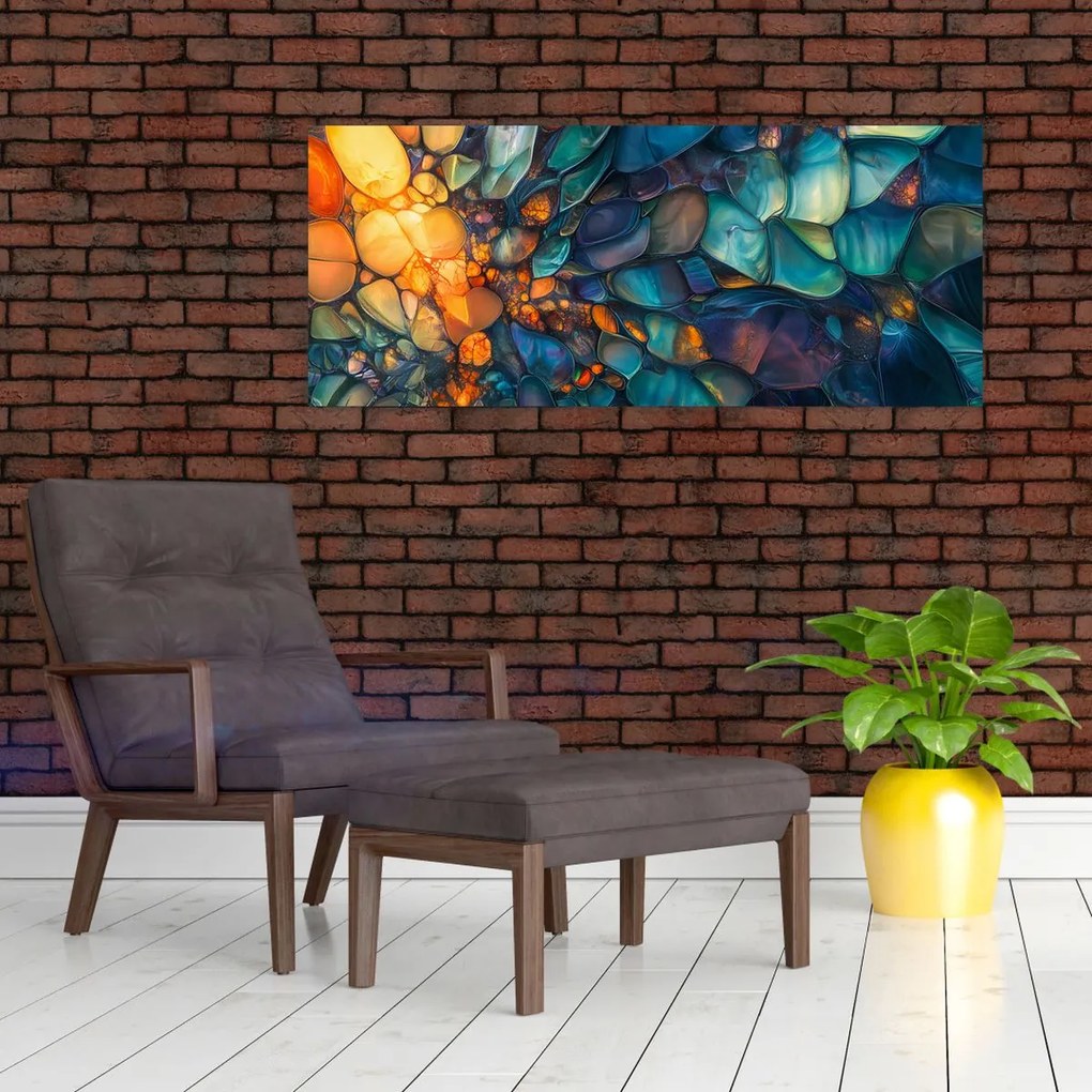 Obraz - Sklenená mozaika (120x50 cm)