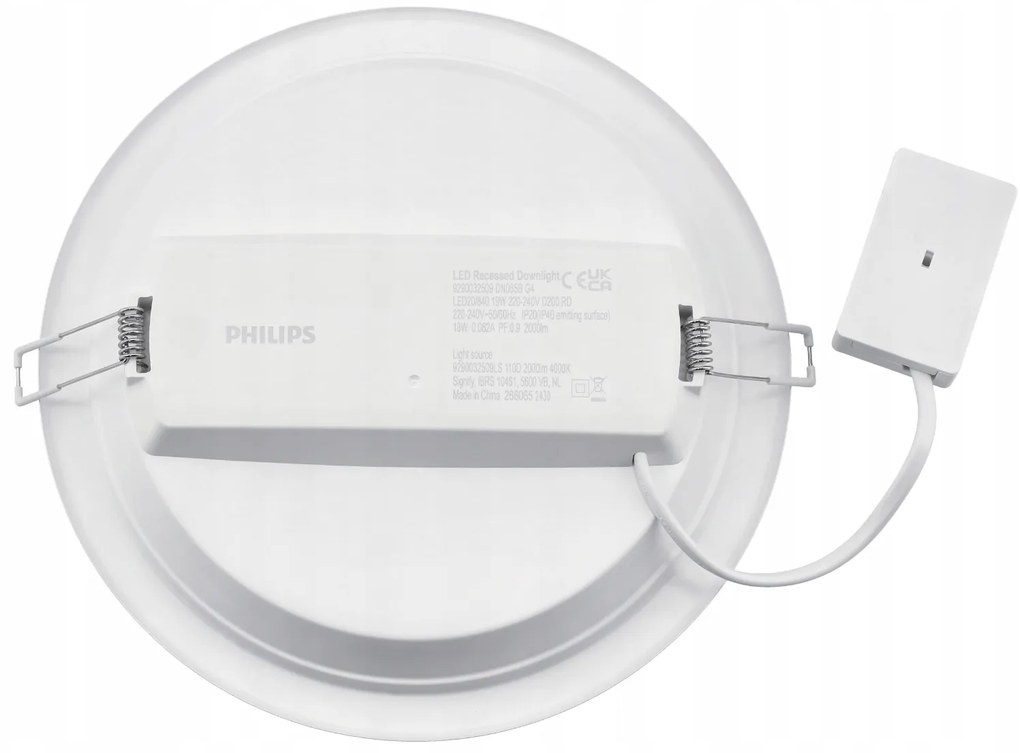 LED okrúhle vstavané svietidlo Philips - 19W 2000lm 4000K - biele