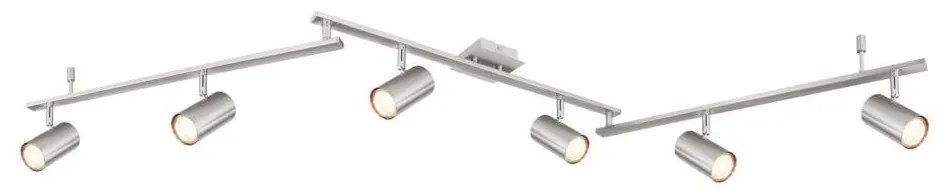 Globo 57910-6 - Bodové svietidlo ROBBY 6xGU10/35W/230V matný chróm