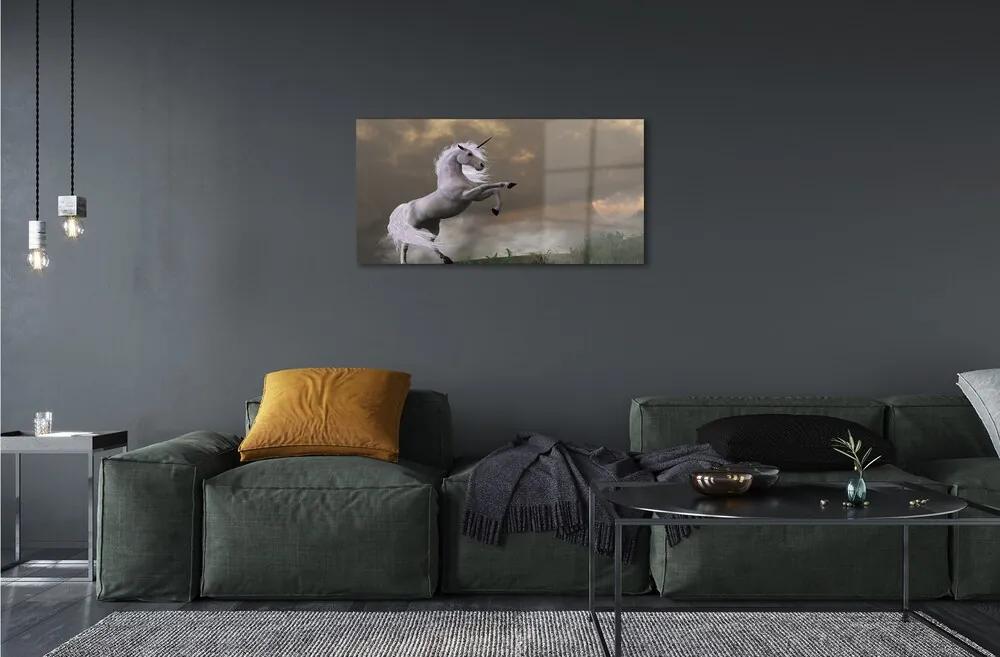 Sklenený obraz Unicorn top 100x50 cm