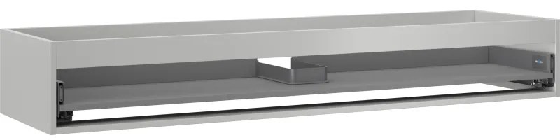 Mexen Box-A, závesná skrinka 160 cm, 1 zásuvka, sivá matná, 91AX0-1600-235-1-62