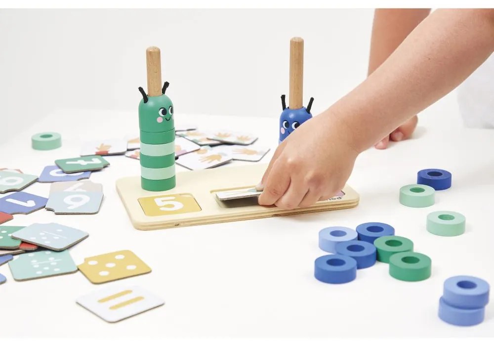 Vzdelávacia hra pre deti - skladanie a porovnávanie čísel - Záhrada