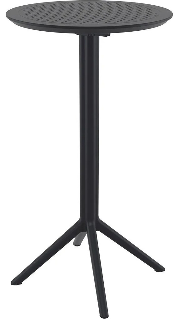 SKY FOLDING Ø60 sklopný barový stôl dark grey