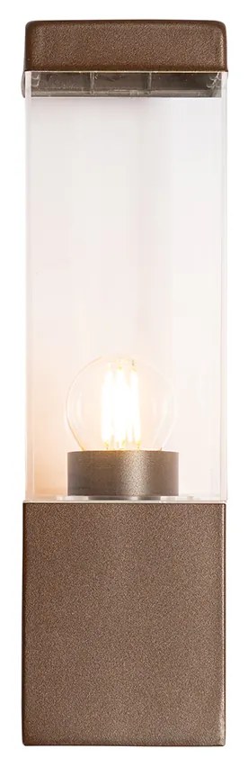 Moderná vonkajšia nástenná lampa hrdzavohnedá IP44 - Malios