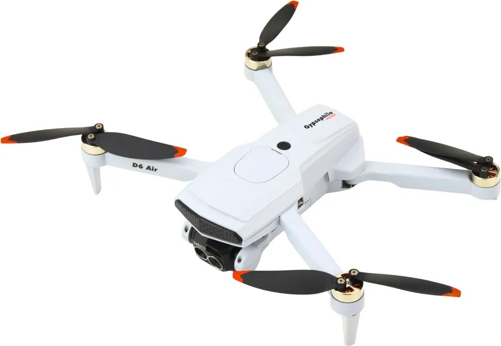 LEAN Toys Dron D6 PRO, kamera, LED svetlá, ovládanie cez aplikáciu, svetlosivý