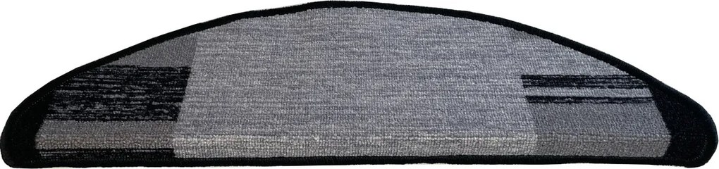 Nášľapy na schody Geneve šedý polkruh, samolepiaci - 28x65 polkruh (rozmer vrátane ohybu) Vopi