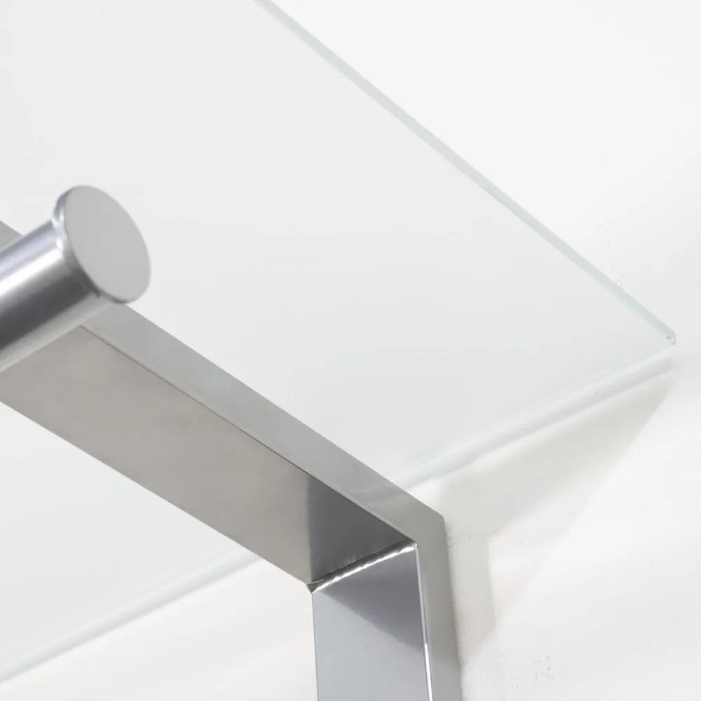 Kovový nástenný vešiak v striebornej farbe s poličkou Dutch – Spinder Design