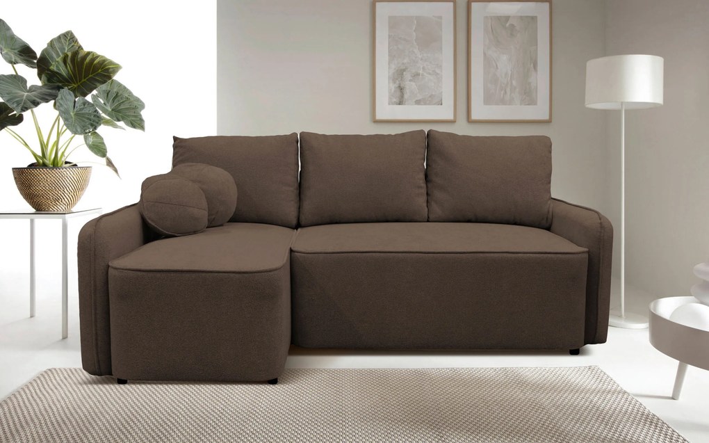 XXXLutz ROHOVÁ SEDAČKA, textil, hnedá MID.YOU - Sedačky - 001574006705