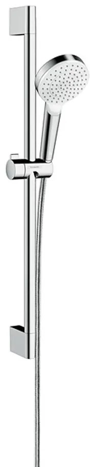 Hansgrohe Crometta, sprchová súprava 1jet so sprchovou tyčou 65 cm, biela/chrómová, HAN-26533400