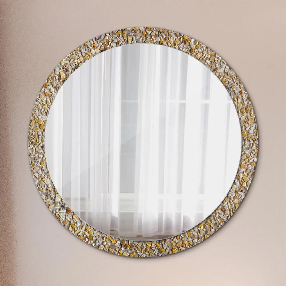 Okrúhle ozdobné zrkadlo Lastrický vzor fi 100 cm