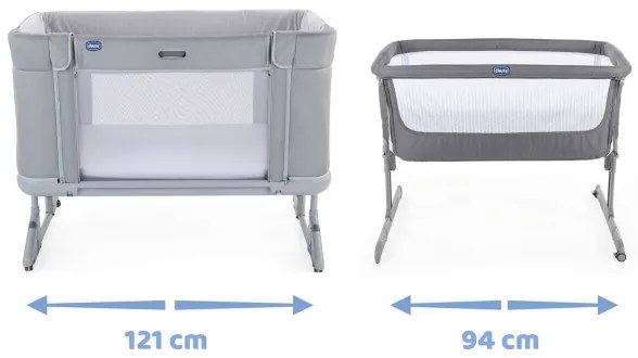 Chicco - Detská postieľka 3v1 NEXT2ME FOREVER tmavošedá