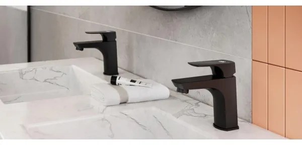 KFA Armatura 5532-815-81- Umývadlová batéria + výpust MOKAIT 13,9 cm mosadz/čierna